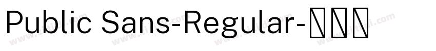 Public Sans-Regular字体转换